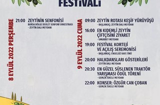 29. Uluslararası Gemlik Zeytini Festivali başlıyor